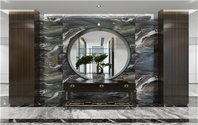 簡潔舒適，寧靜致遠(yuǎn)——新中式辦公室裝修設(shè)計效果圖