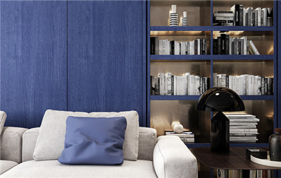 胡桃金屬木飾面點綴輕奢家裝效果