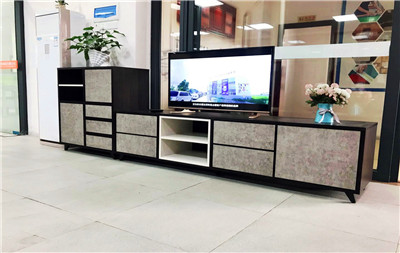 水泥灰柜面裝飾板效果案例