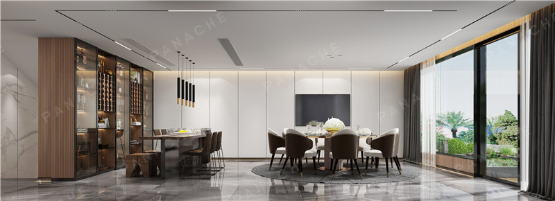 君蘭別墅墻面裝飾效果圖 (3)