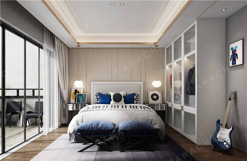 龍江別墅客廳墻面裝飾板圖片 (5)