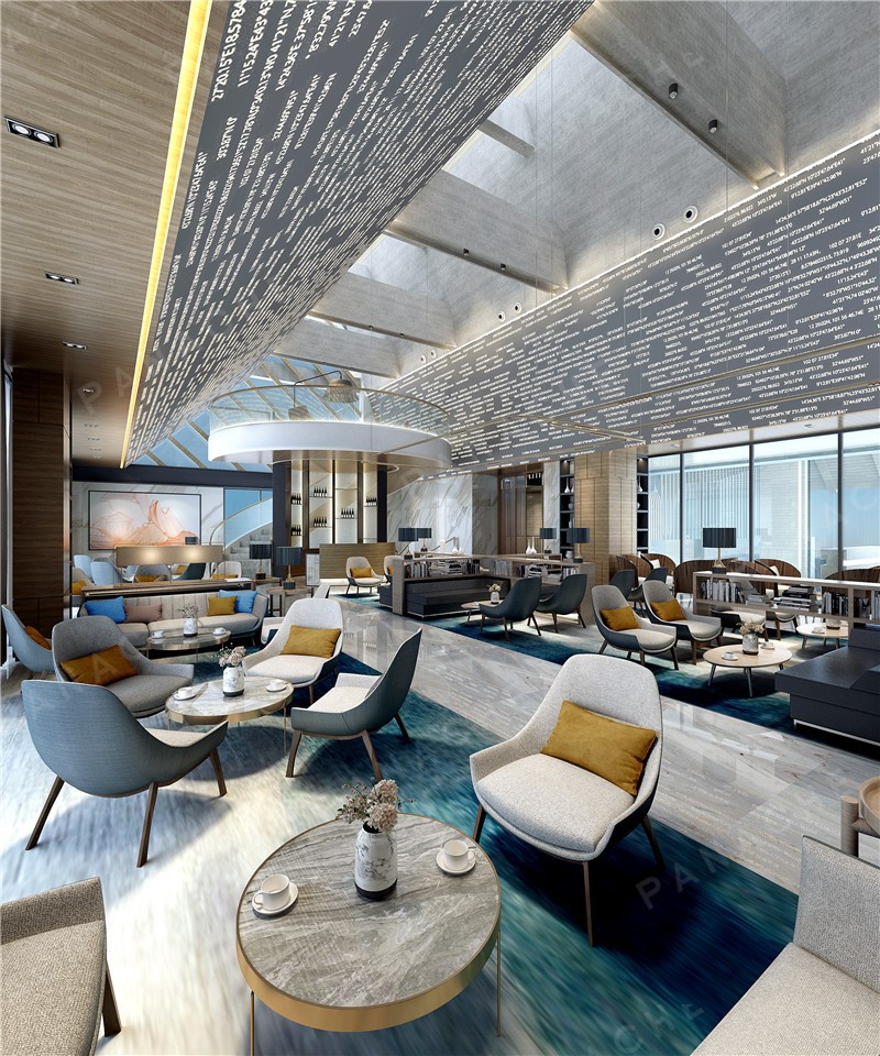 現代科技感的售樓部設計效果圖 (3)