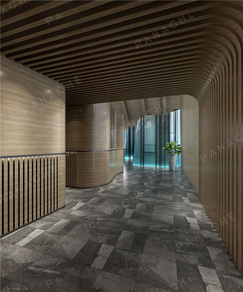 現代科技感的售樓部設計效果圖 (1)