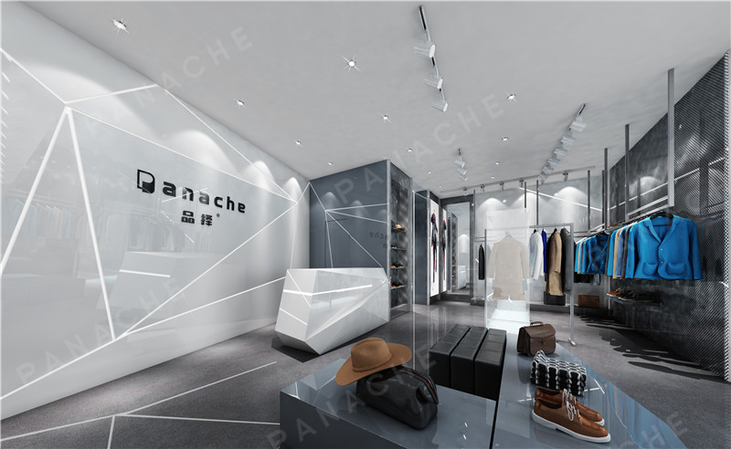 黑白灰詮釋摩登時尚——形象店新型墻體板裝修效果圖 (3)