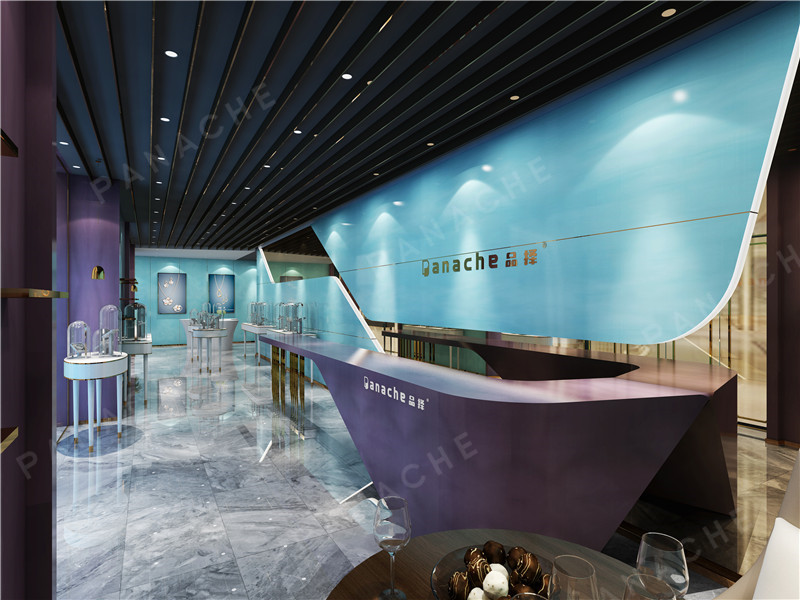 珠寶店輕奢簡(jiǎn)約室內(nèi)裝飾設(shè)計(jì)方案 (3)