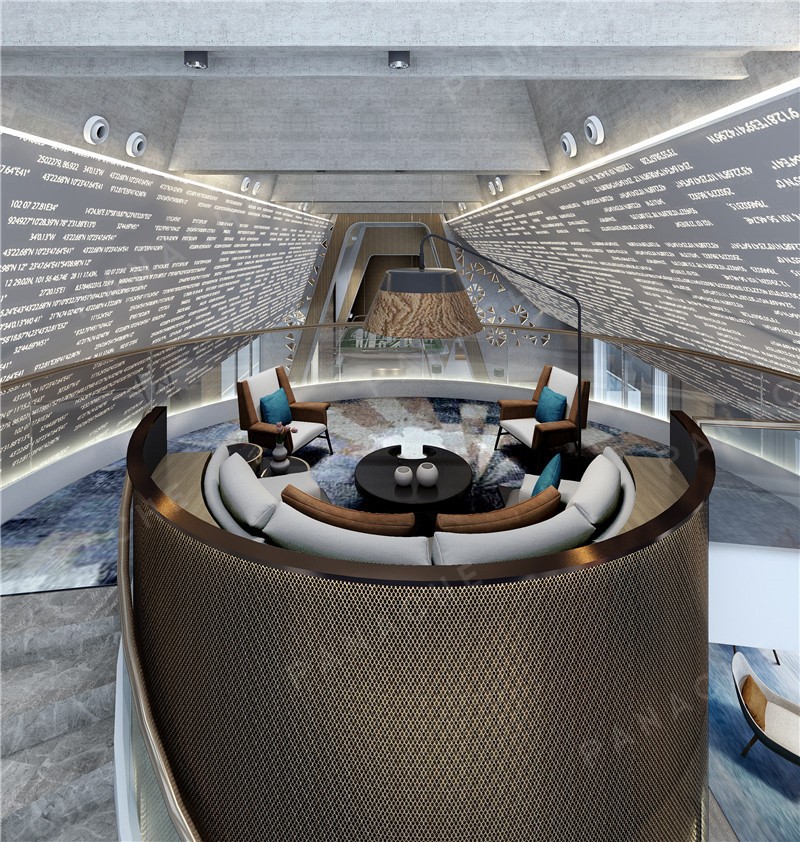 現代科技感的售樓部設計效果圖 (5)