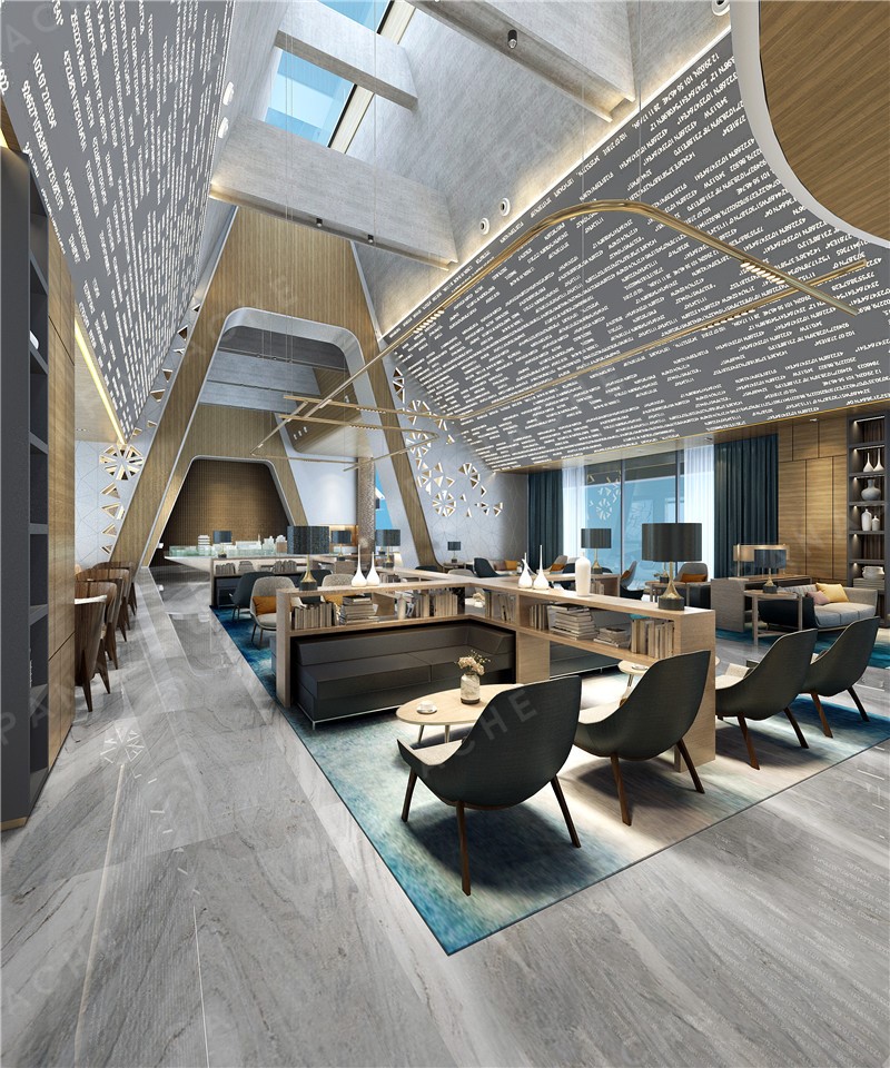 現代科技感的售樓部設計效果圖 (2)