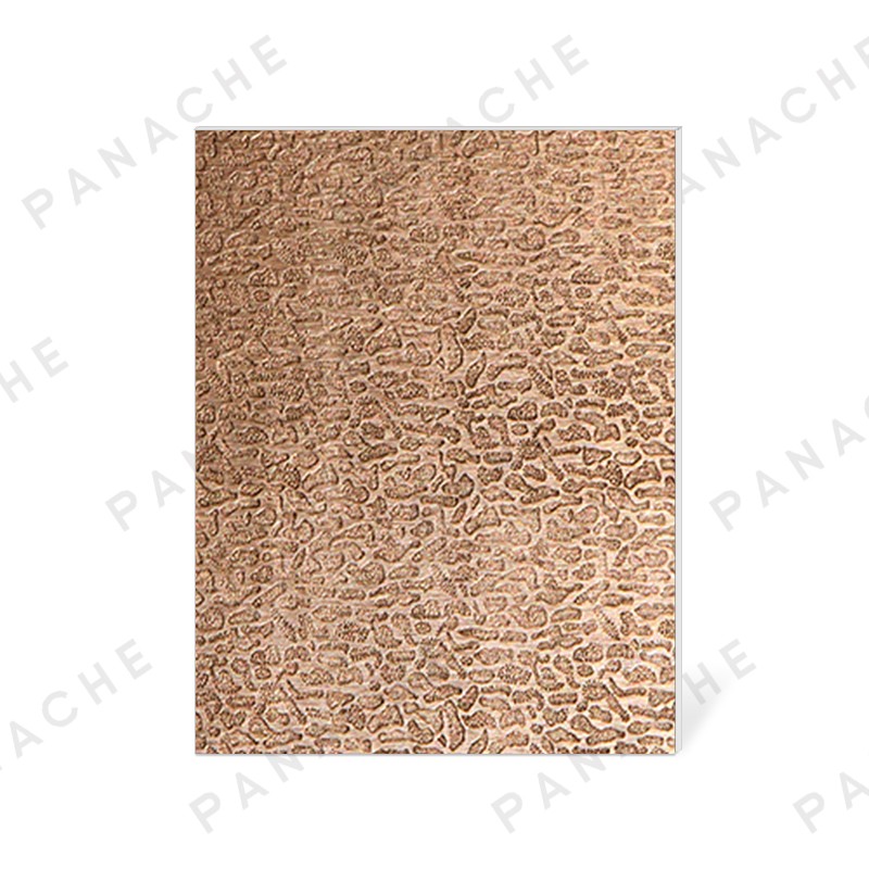 棕拉絲水波紋壓花