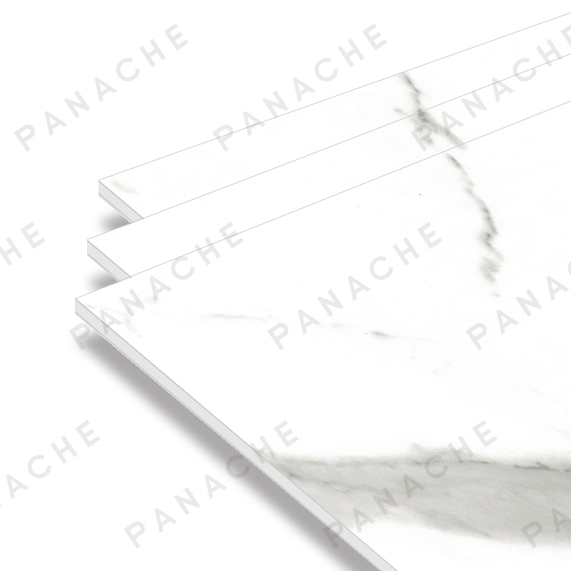 PM0541-E 魚肚白大理石紋金屬木飾面板