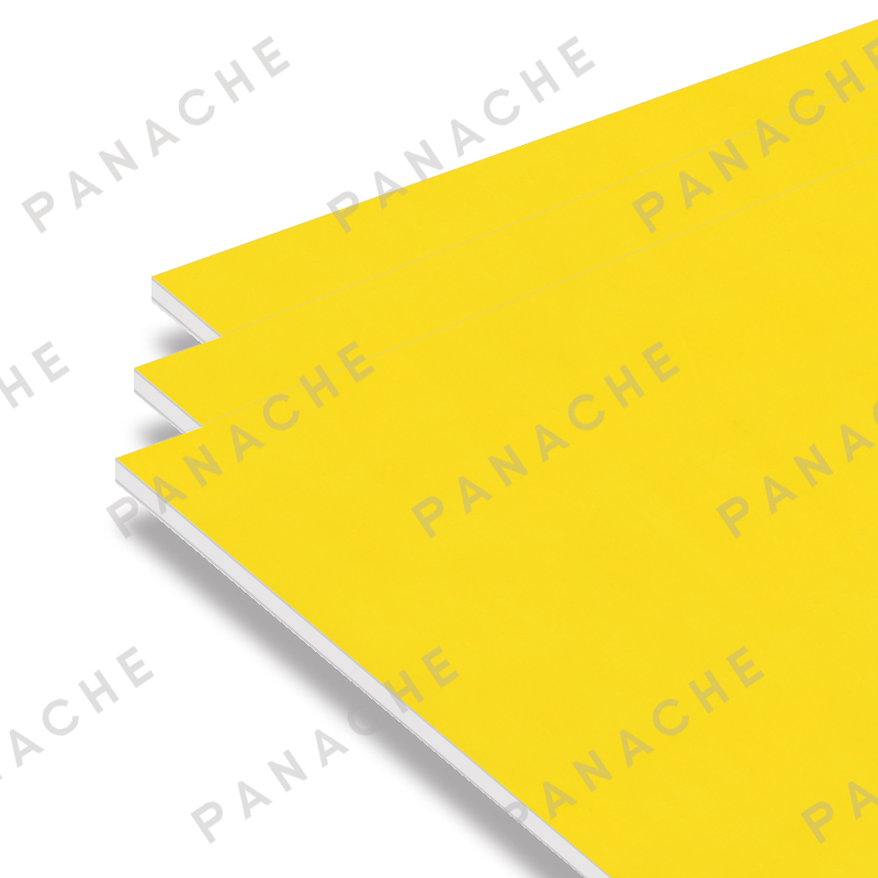 PO0503-E 霧啞素色黃 金屬木飾面