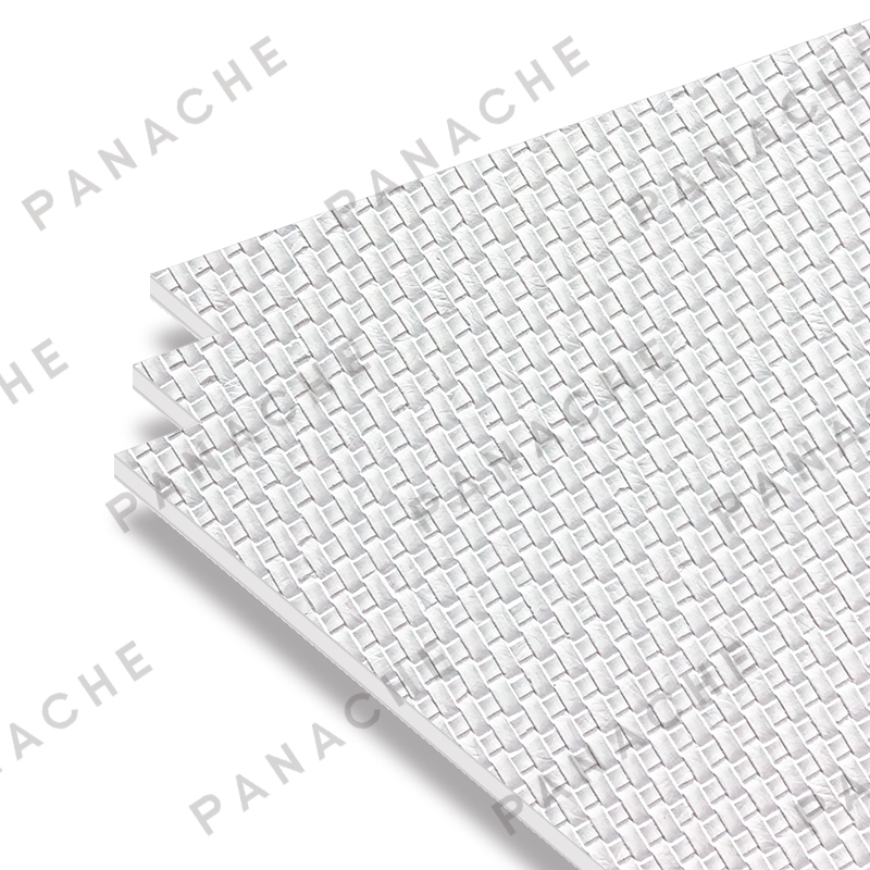 PW0369-T 純白編織紋金屬木飾面