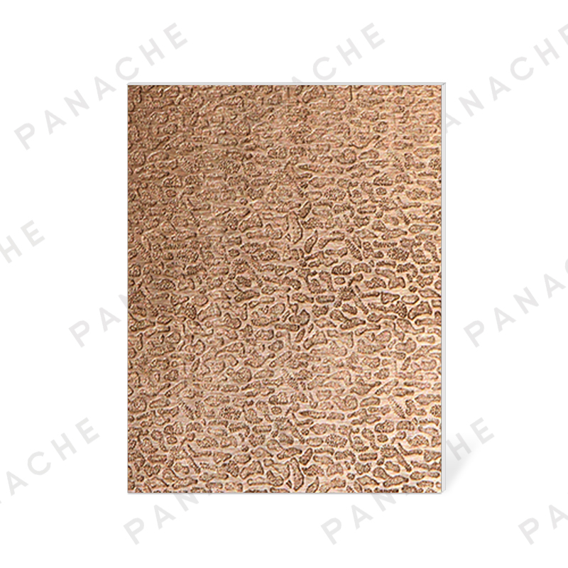 PB0419-F 棕拉絲水波紋壓花金屬木飾面