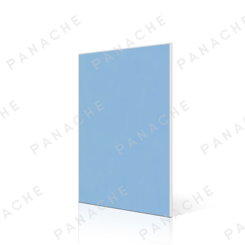 PO0507-E 霧啞素色星空藍金屬木飾面