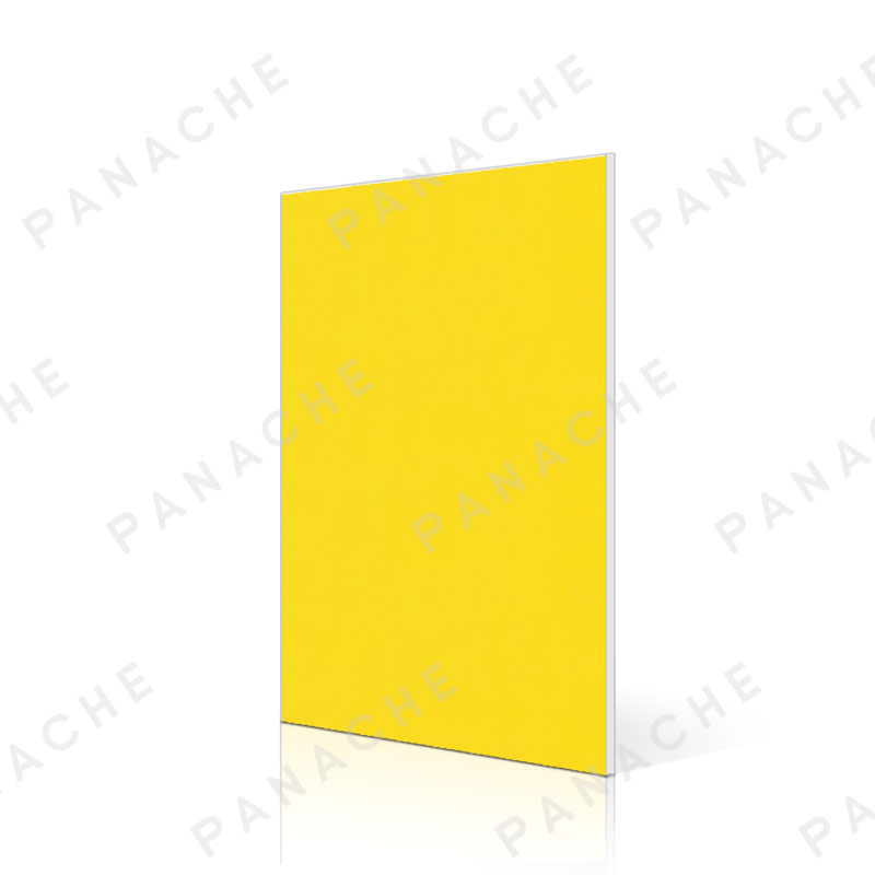 PO0503-E 霧啞素色黃 金屬木飾面