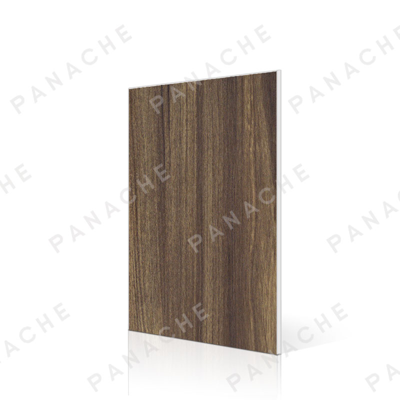 PWY0029-V 壓紋深色桃木紋金屬木飾面