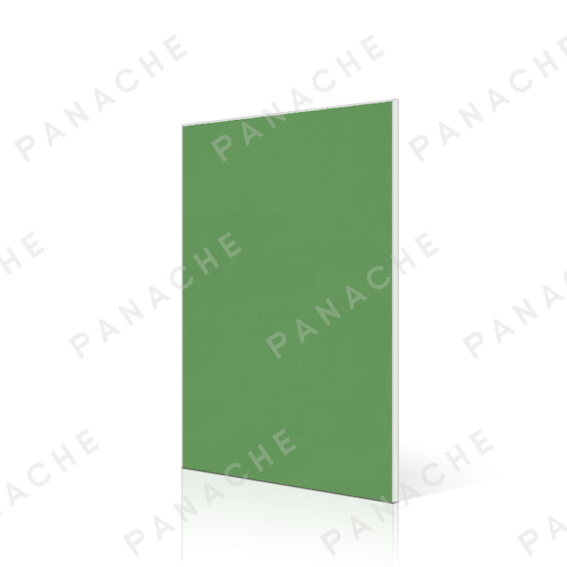 PO0500-E 霧啞素色軍艦綠金屬木飾面