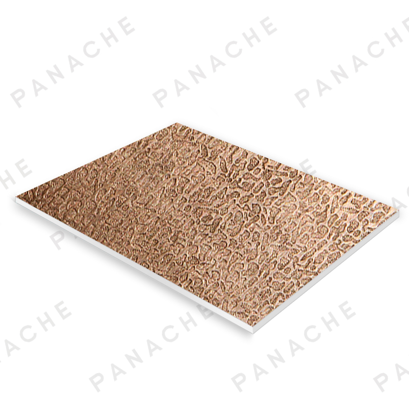 棕拉絲水波紋壓花